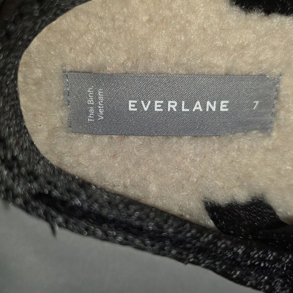Everlane Womens Renew Teddy Sport Sandal Size 7 Faux Fur Adjustable Straps - Picture 2 of 7